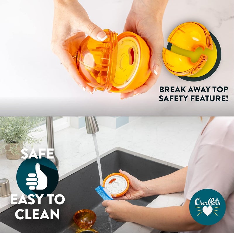 Our Pets IQ Treat Ball Dog Toy - 3-Inch Interactive Treat Dispenser for Dogs - Image 5